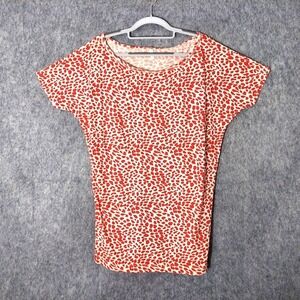 NWOT Victoria Secret Tunic S Shirt Cheetah Short Dolman Sleeve Stretch Edgy Glam